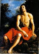 Cristofano Allori John the Baptist in the desert painting